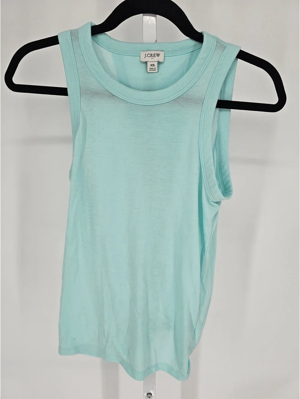 J Crew Womens Sz XS Tie Back Tank Top Loose Fit Light Blue